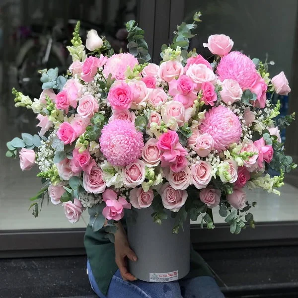 lẵng hoa khai trương đẹp