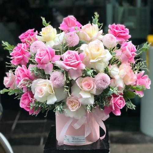 Giỏ HOA CHÚC MỪNG sinh nhật mẫu hoa chúc mừng lãng hoa để bàn  Hoa Sinh  nhật Hoa tươi