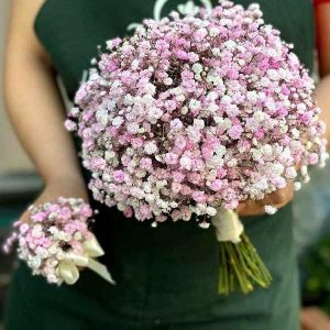 hoa cưới baby hồng