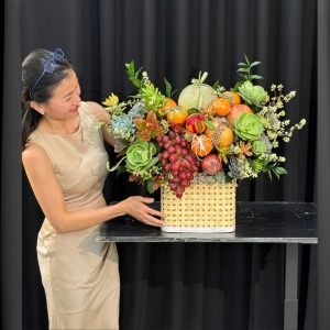 Hoa Trái Cây Tặng Mẹ Mix Sen Đá – Món Quà Ngọt Lành Khiến Mẹ Mỉm Cười