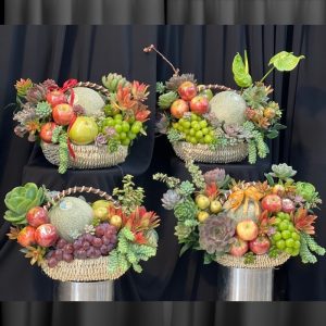 Giỏ Trái Cây Thăm Bệnh Mix Sen Đá – Món Quà Nhẹ Nhàng Gửi Lời Chúc Mau Hồi Phục