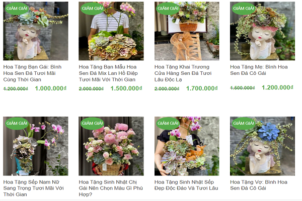 mẫu hoa tặng lễ tình nhân